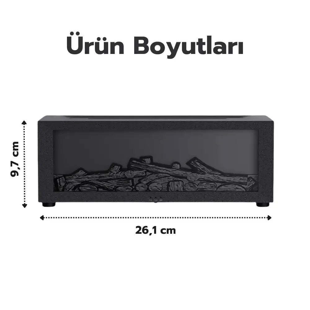 SıcakEv Şömine Hava Nemlendirici AromaTerapi