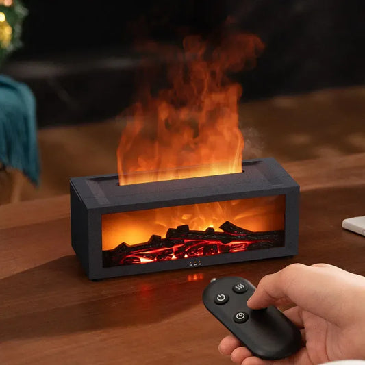 SıcakEv Şömine Hava Nemlendirici AromaTerapi