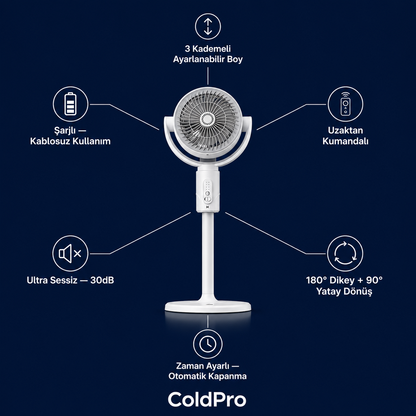 ColdPro 3'ü 1 Arada Fan