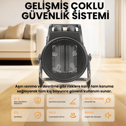 HeatUltra Elektrikli Isıtıcı Fan (3000w)