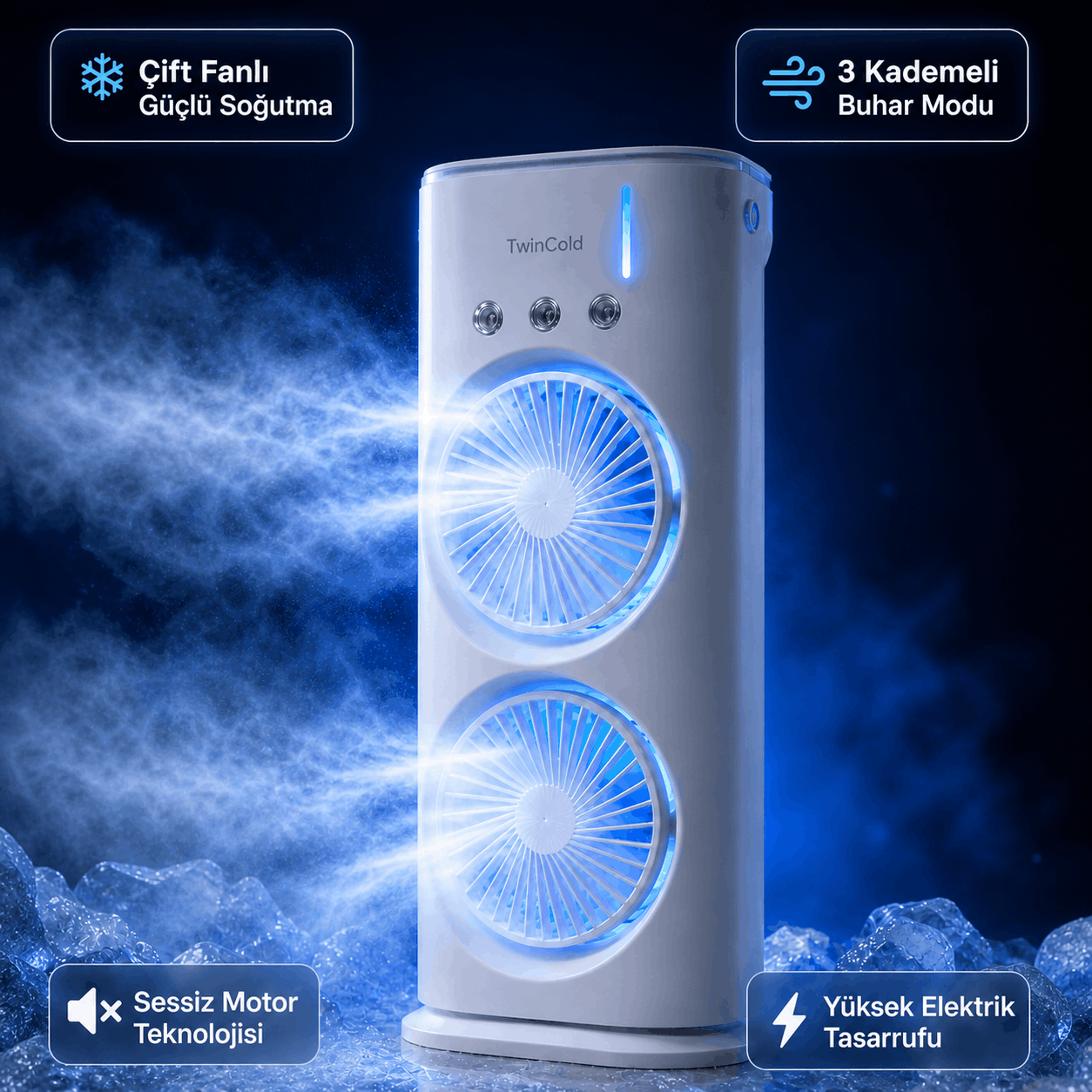 TwinCold Çift Fanlı Hava Soğutucu