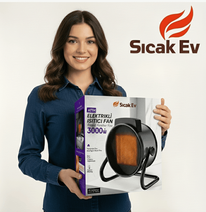 HeatUltra Elektrikli Isıtıcı Fan (3000w)