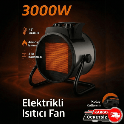 HeatUltra Elektrikli Isıtıcı Fan (3000w)